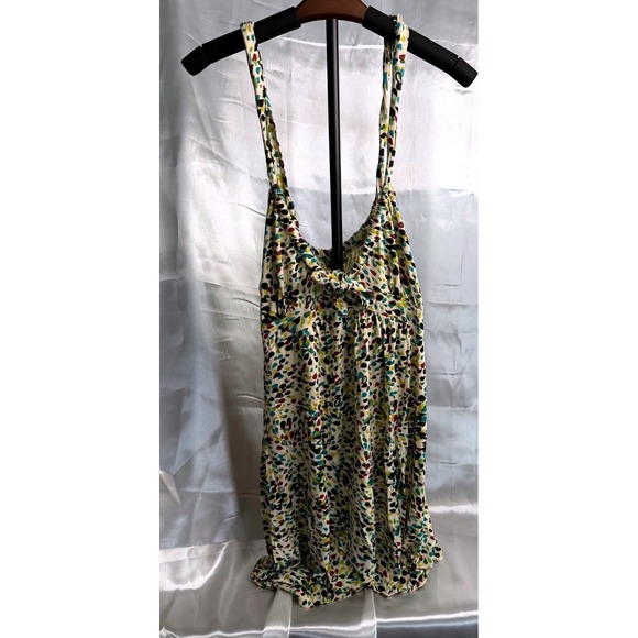 American Rag Dresses & Skirts - American Rag Multicolor Abstract Petal Print Babydoll Cami Dress Large Summer